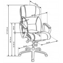Кресло компьютерное HALMAR FOSTER черный/хром